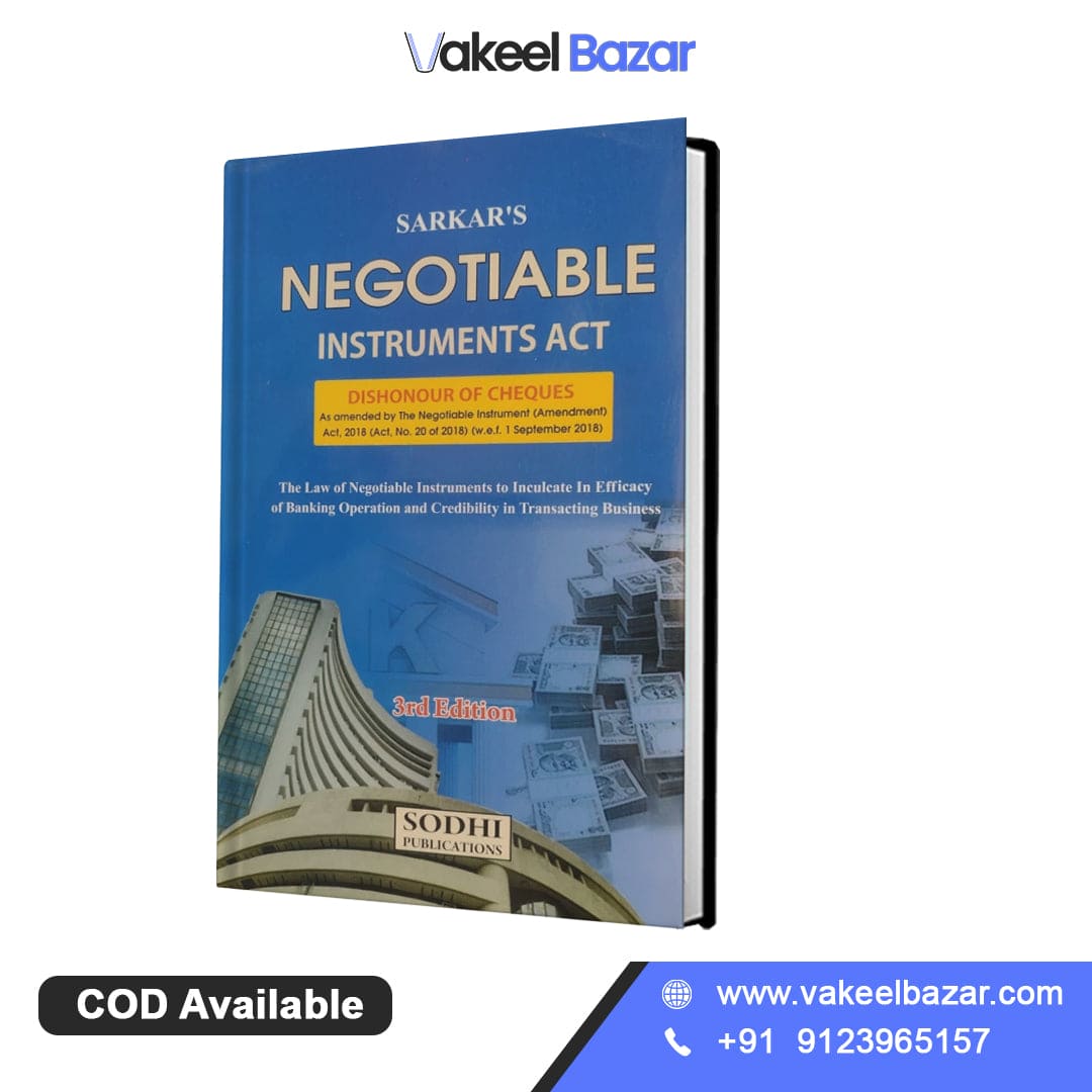 Sunil Sarkar's Commentary On Negotiable Instruments Act From Sodhi Publications